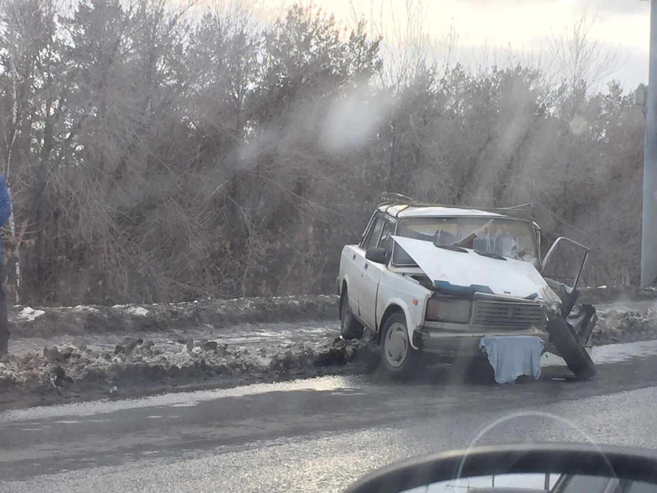 В Оренбурге на Нежинском шоссе произошло ДТП с участием пяти автомобилей