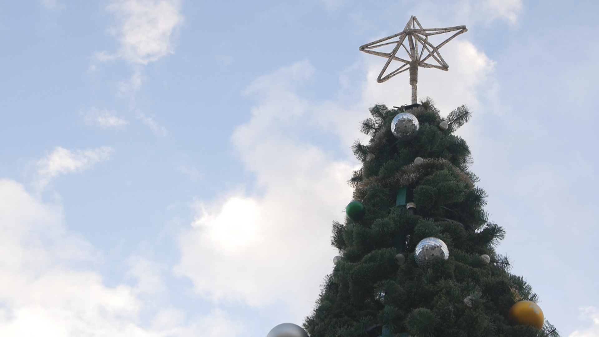 Скоро Новый год: на набережной Оренбурга появилась 12-метровая елка
