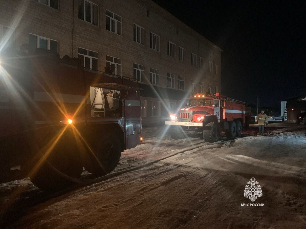 В Башкирии ночью загорелась больница: эвакуировали 57 человек - Новости -  Уфа - UTV