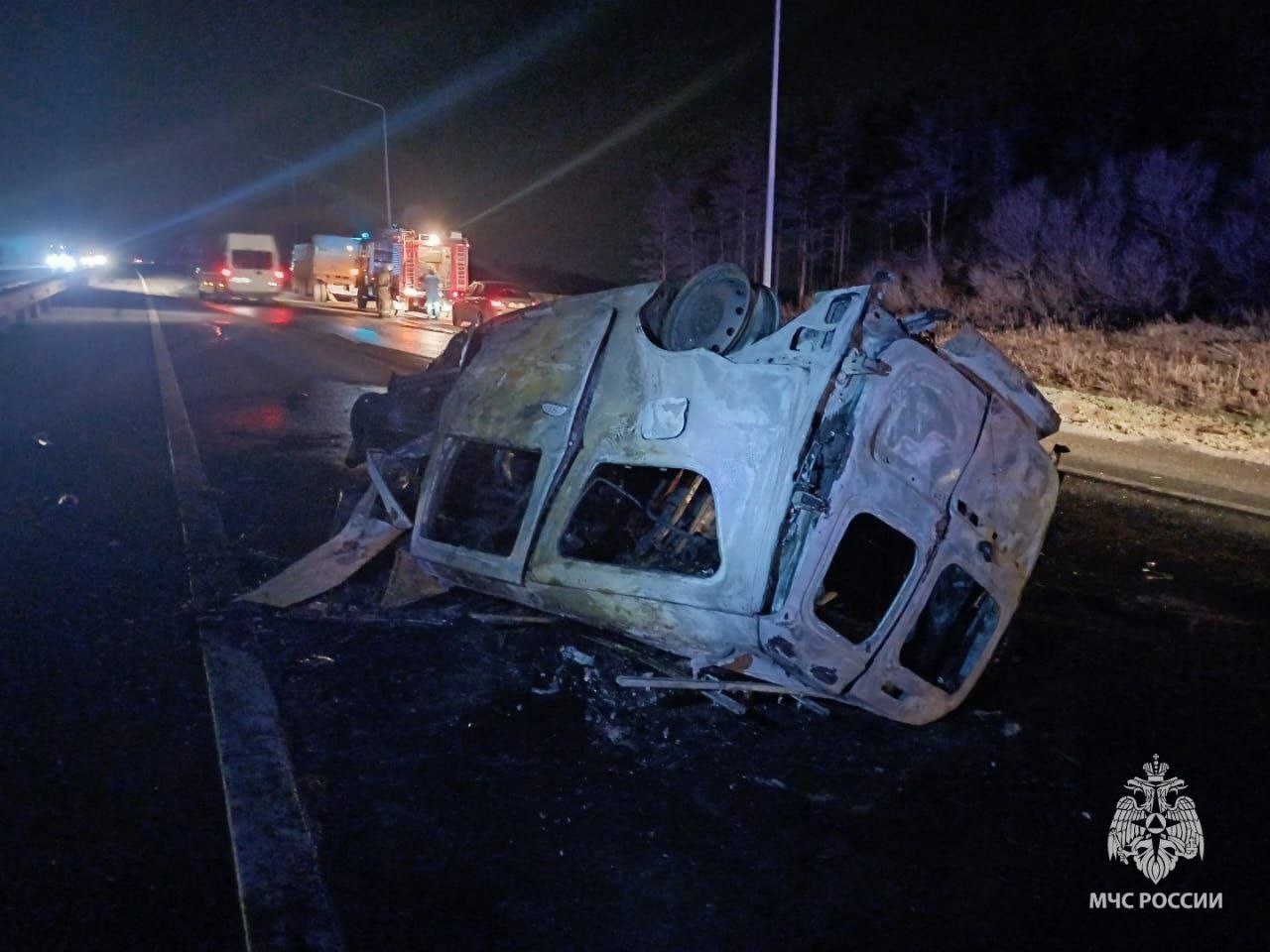 Сгорел в автомобиле. Стали известны подробности жуткого ДТП на трассе в  Башкирии - Новости - Уфа - UTV