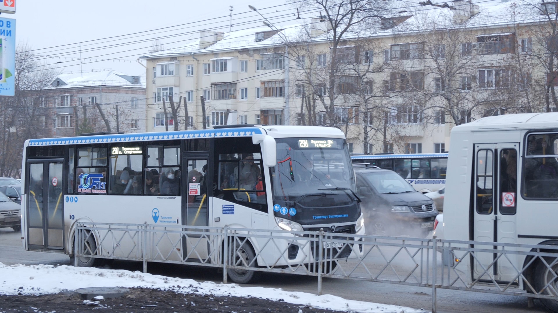 В Уфе не ходит автобус до больницы из-за заснеженной дороги - Новости - Уфа  - UTV