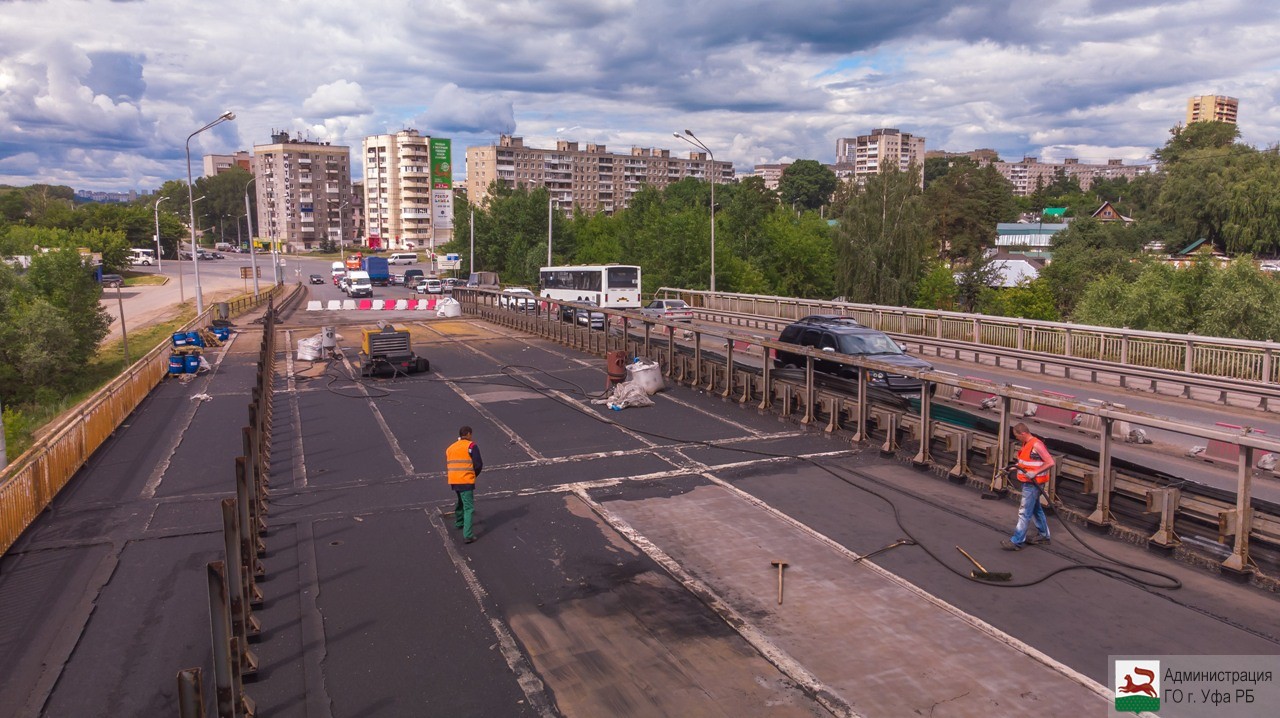 В Уфе продолжается ремонт путепровода Уфа-Шакша - Новости - Уфа - UTV