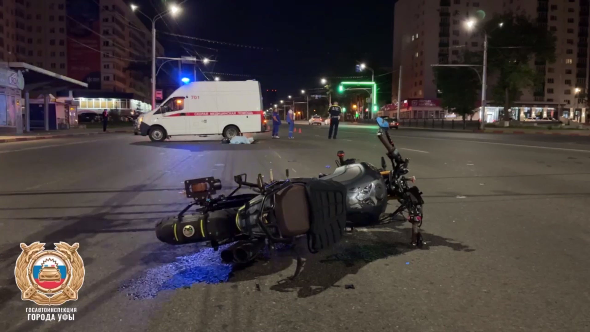 В Уфе 39-летний мотоциклист насмерть сбил пешехода, который переходил дорогу в неположенном месте