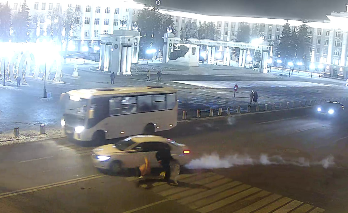 В Уфе водитель иномарки сбил женщину на «зебре» около Советской площади