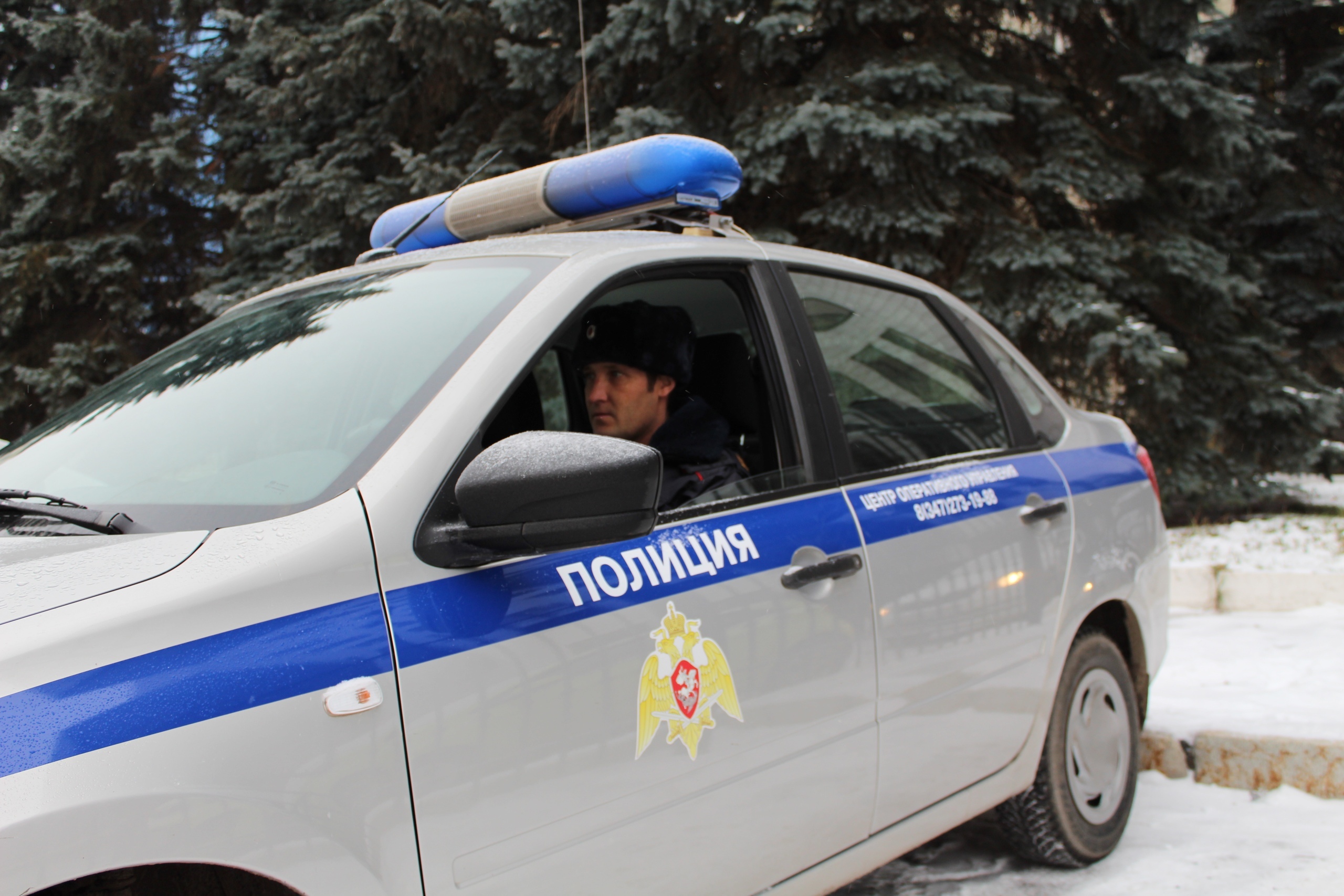 Полицейская машина в Башкирии