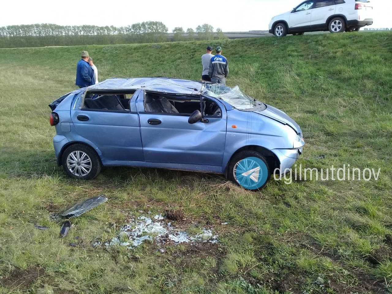 В Башкирии на трассе Daewoo Matiz вылетел в кювет - Новости - Уфа - UTV