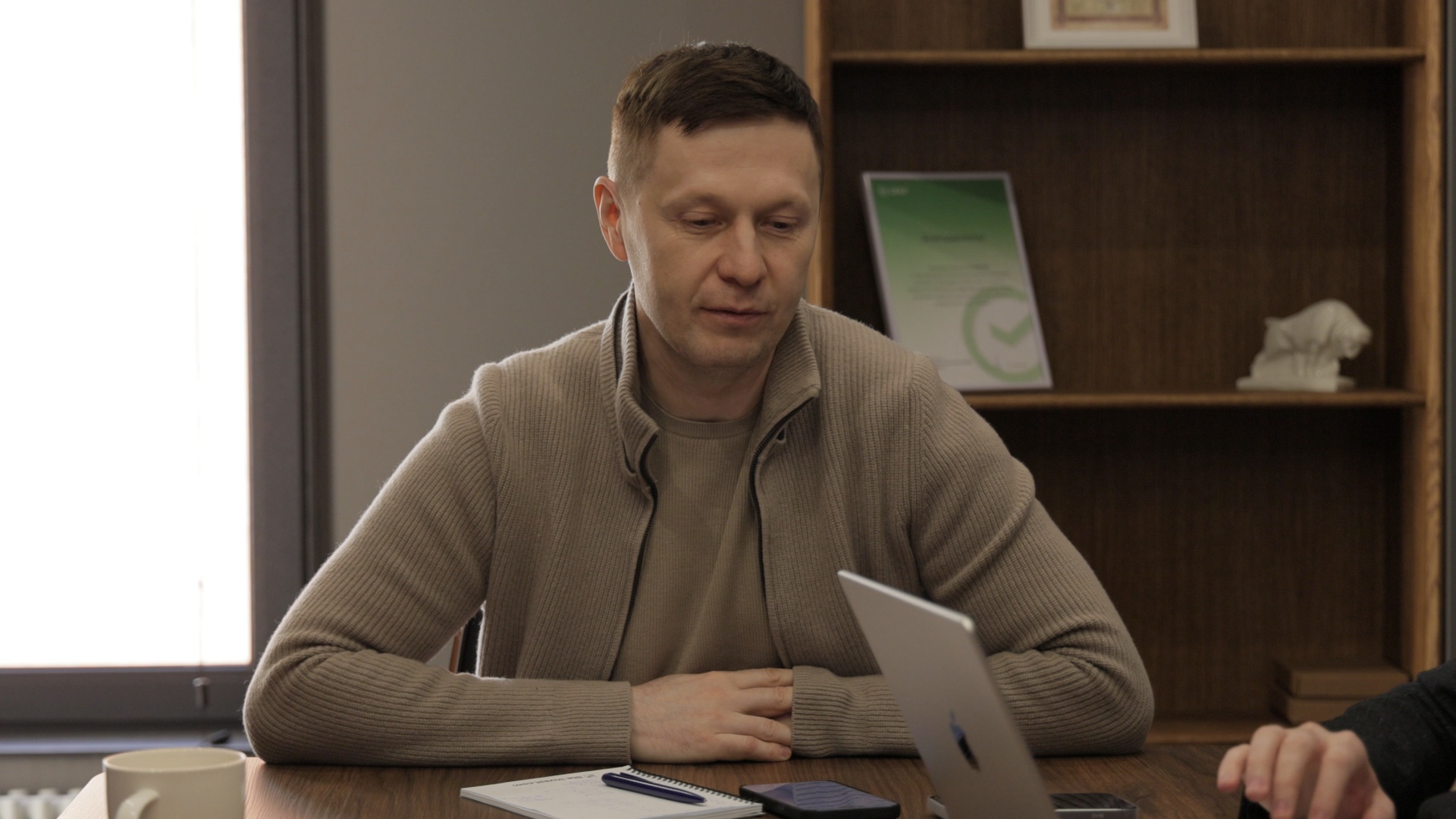 Кадр из репортажа UTV