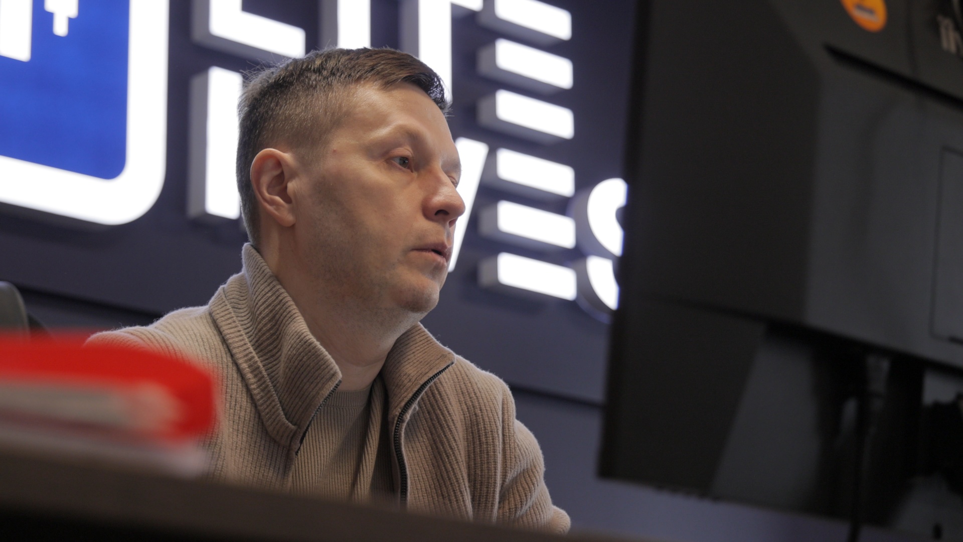 Кадр из репортажа UTV